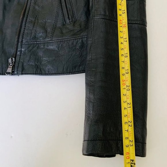 Real leather moto jacket - Picture 8 of 9